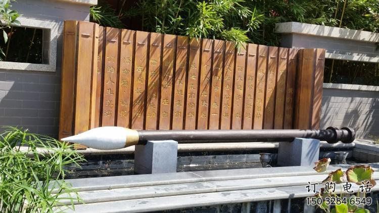 書簡雕塑選用，美陳擺件，不銹鋼書簡雕塑工廠精選