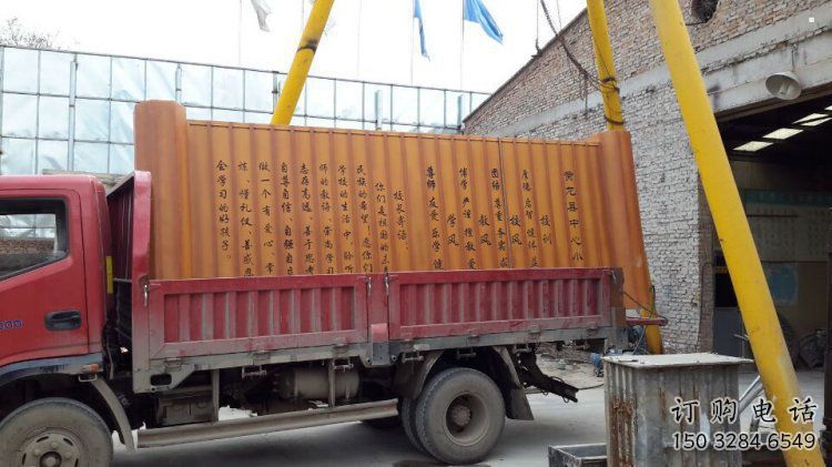 書簡雕塑制造，中式工藝，不銹鋼書簡雕塑制造廠家