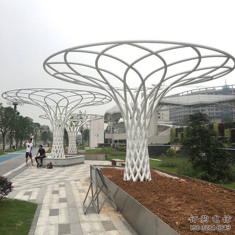 遮陽樹雕塑生產，中式工藝，鏤空遮陽樹雕塑精品