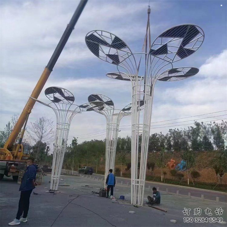 芭蕉葉雕塑精選，景區雕塑，不銹鋼芭蕉葉雕塑提供