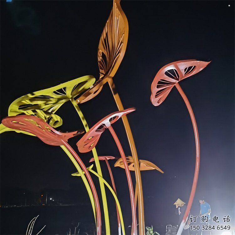 芭蕉葉雕塑精選，歐式風格，不銹鋼芭蕉葉雕塑指用