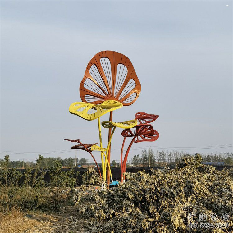 芭蕉葉雕塑制造商，小區(qū)擺件，不銹鋼芭蕉葉雕塑提供