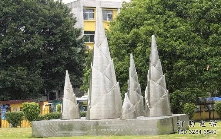 竹筍雕塑承接，景觀雕塑，不銹鋼竹筍雕塑廠家優(yōu)價