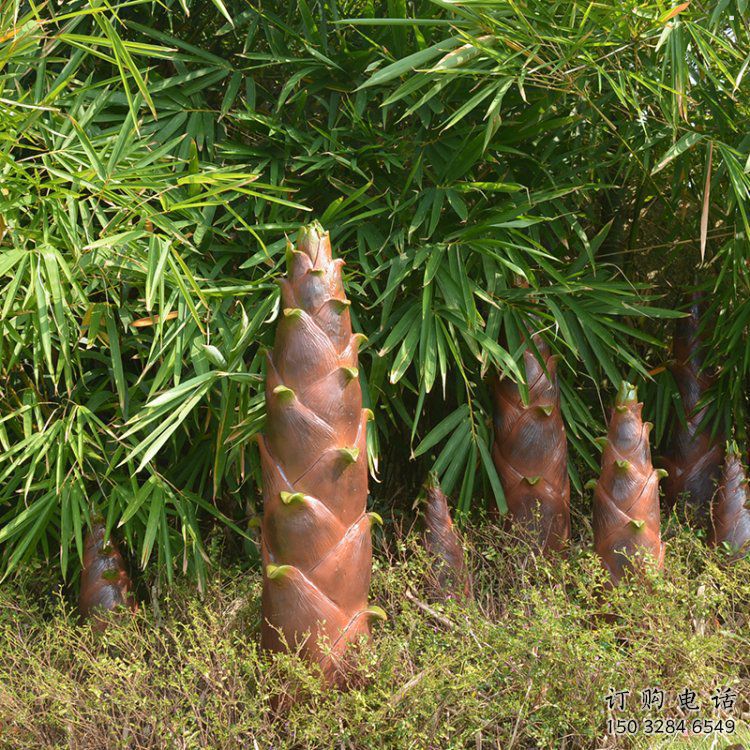 竹筍雕塑生產(chǎn)商，小區(qū)雕塑，不銹鋼竹筍雕塑廠家展品