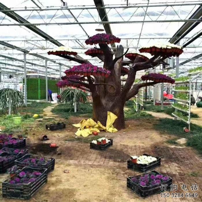 仿真樹雕塑廠，中式工藝，玻璃鋼仿真樹雕塑生產(chǎn)商