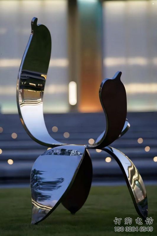 四葉草雕塑定做，多彩藝術(shù)，不銹鋼四葉草雕塑選用