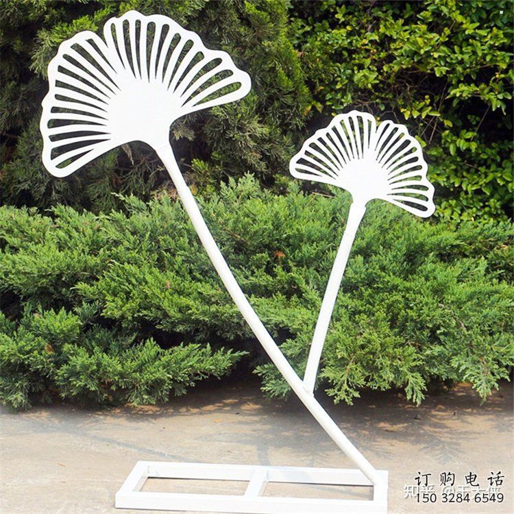 銀杏葉雕塑生產，街頭雕塑，不銹鋼銀杏葉雕塑供需