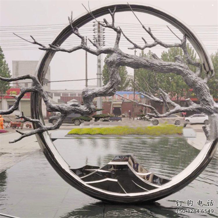 圓環樹雕塑供求，室外雕塑，不銹鋼圓環樹雕塑選定