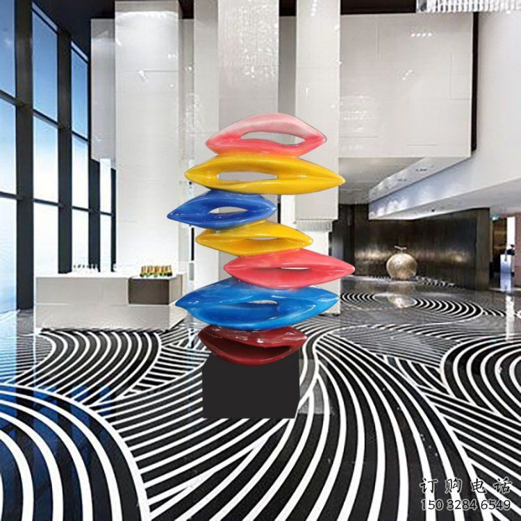 室內(nèi)水滴雕塑，拉絲景觀雕塑，抽象效果