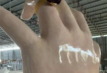 手指雕塑制作，市標雕塑，玻璃鋼手指雕塑廠家常用