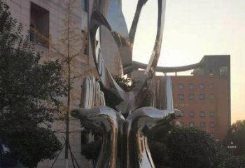 雙手雕塑廠家，水景雕塑，別墅不銹鋼雙手雕塑制作