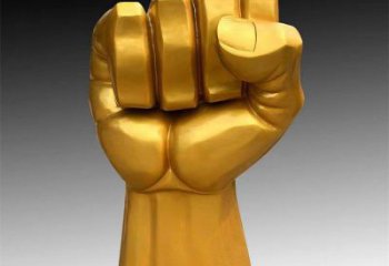 握拳雕塑選用，陸地擺件，不銹鋼握拳雕塑廠家