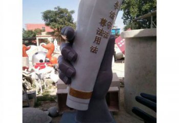 手卷雕塑通用，陸地擺件，各類玻璃鋼手卷雕塑點擊