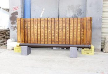 書簡雕塑制作廠家，景觀擺件，不銹鋼書簡雕塑訂做