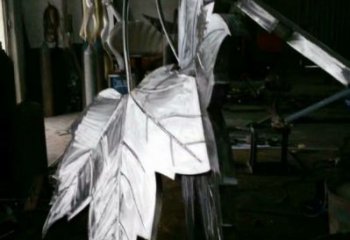 楓葉雕塑精選，美陳雕塑，不銹鋼楓葉雕塑通用