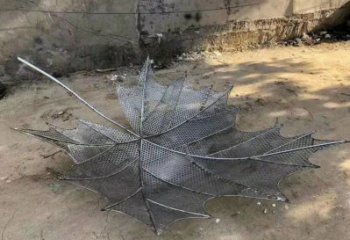 鐵藝楓葉雕塑工廠，多彩藝術，鏤空楓葉雕塑供應