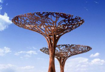 遮陽樹雕塑選用，美陳雕塑，不銹鋼遮陽樹雕塑標準