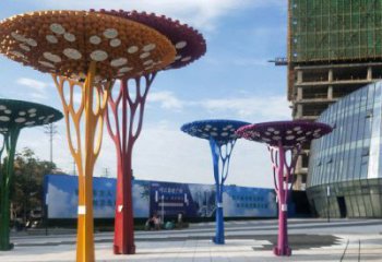 遮陽樹雕塑優價，鋼管組合，不銹鋼遮陽樹雕塑制作
