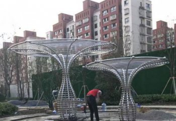 遮陽樹雕塑制作，城市裝飾，鏤空遮陽樹雕塑廠