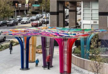 鏤空樹雕塑觀賞型，公園小品，烤漆鏤空樹雕塑常用