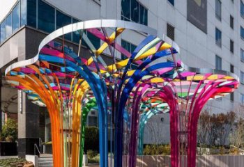 燈光樹雕塑服務商，美陳雕塑，燈光蘑菇樹雕塑精選