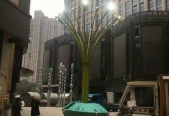 燈光樹雕塑選定，景觀雕塑，燈光蘑菇樹雕塑生產商