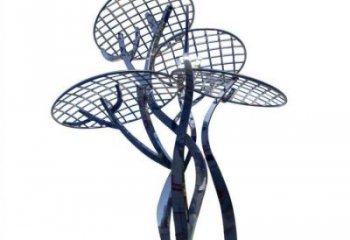 蘑菇樹雕塑廠家，標(biāo)識(shí)雕塑，鏤空蘑菇樹雕塑供給