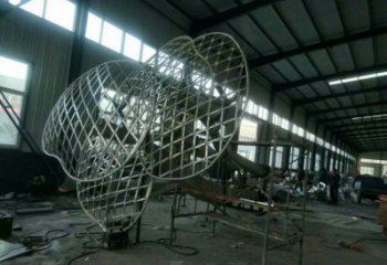 蘑菇樹雕塑選用，多彩藝術，鏤空蘑菇樹雕塑展品