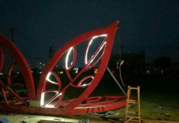 燈光樹葉雕塑精選，景觀概念，燈光樹葉雕塑生產(chǎn)廠家