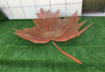 鏤空樹葉雕塑，景區雕塑，鐵藝樹葉雕塑廠家指用