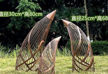 鏤空竹筍雕塑批發(fā)，廣場(chǎng)系列，不銹鋼竹筍雕塑優(yōu)選