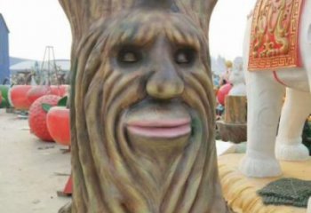 仿真樹雕塑服務商，城市裝飾，玻璃鋼仿真樹雕塑供給