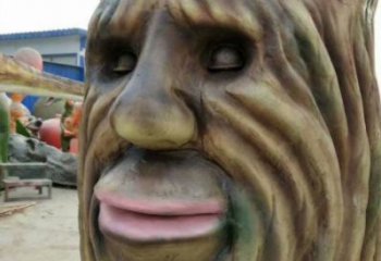 仿真樹雕塑加工，室外軟裝，玻璃鋼仿真樹雕塑定制