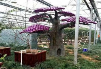 仿真樹雕塑服務商，公園小品，玻璃鋼仿真樹雕塑制作