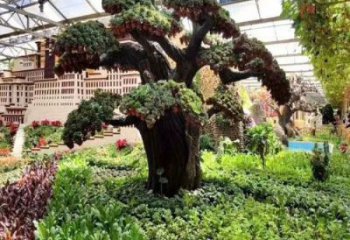 仿真樹雕塑選定，植物雕塑，玻璃鋼仿真樹雕塑常用