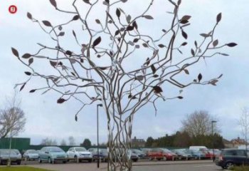 風(fēng)鈴樹雕塑制作，景觀概念，廣場不銹鋼風(fēng)鈴樹雕塑常用