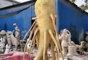 人參雕塑服務(wù)商，美陳風(fēng)格，制造人參樹雕塑廠家