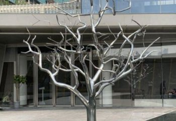 樹干雕塑供給,歐式風格,不銹鋼樹干雕塑廠家