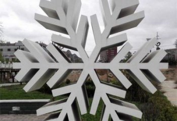廣場雪花雕塑
