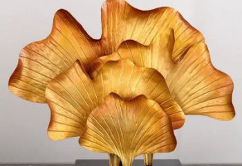 銀杏葉雕塑標準，烤漆工藝，不銹鋼銀杏葉雕塑精品