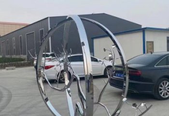 圓環(huán)樹(shù)雕塑指用，景觀雕塑，不銹鋼圓環(huán)樹(shù)雕塑點(diǎn)擊