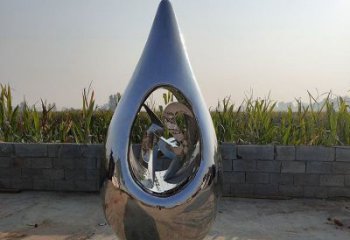 淚滴雕塑供需，彩鋼制作，大型不銹鋼淚滴雕塑公司