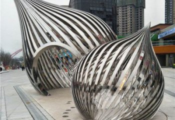 大型水滴雕塑常用，戶外擺放，鏤空水滴雕塑預定