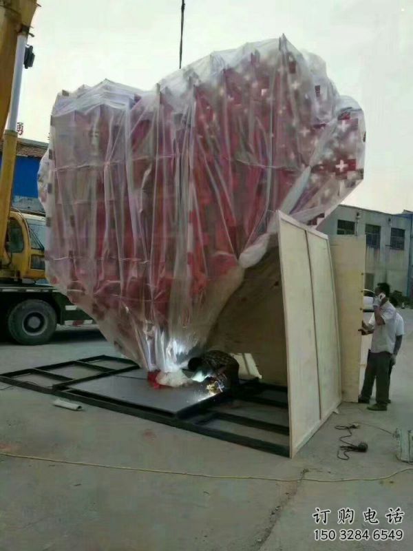 愛心雕塑標準，廣場雕塑，不銹鋼愛心雕塑廠家供給