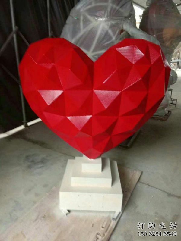 心形球雕塑標準，彩鋼制作，景觀烤漆心形球雕塑優價