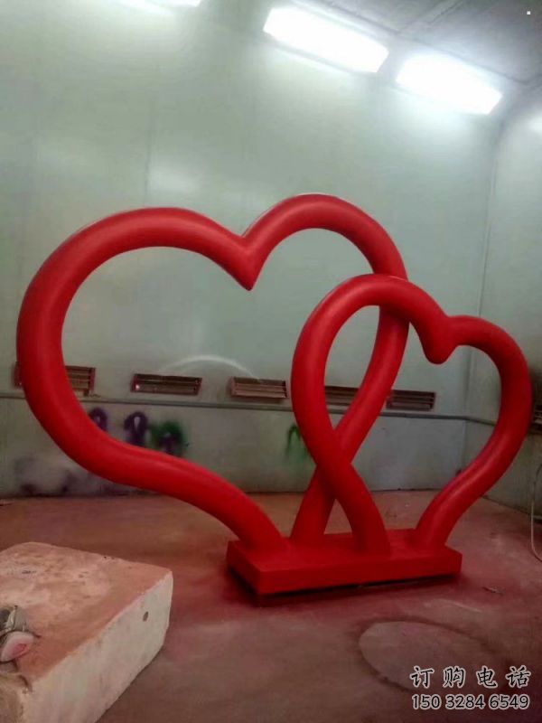 商業(yè)街雙心雕塑