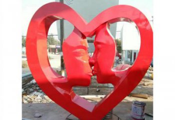 愛心雕塑供需，透雕系列，不銹鋼愛心雕塑制造商