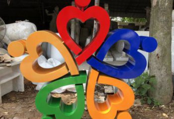 廣場(chǎng)心心相印雕塑