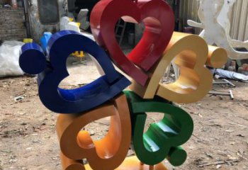 商業(yè)街心心相印雕塑