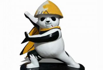 景區熊貓雕塑供給，美陳雕塑，彩繪熊貓雕塑廠家供求